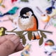 thumbnail image 3 of Lote de 13 parches bordados con forma de pájaros para coser y planchar en camisetas, abrigos y bolsos., 3 of 5