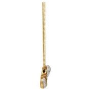 Brilliance Fine Women's Jewelry Slide Heart Pendant Necklace, 18