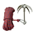 thumbnail image 1 of Gancho de agarre con Cuerda Perfecl Garra de tigre volador de acero inoxidable 4 Rojo, 1 of 8