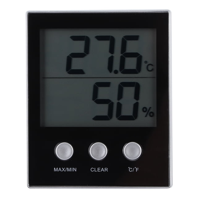Thermomètre Numérique, Affichage LCD Jauge d'Humidité, pour Maison Serre Thermomètre