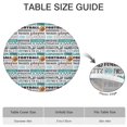 thumbnail image 6 of Football Terms and Icons Pattern Round Fitted Tablecloth with Elastic Edge,Dining Table Cover Waterproof,Outdoor Round Tablecloth for Camping,Dining,Indoor and Outdoor, 6 of 7