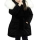 thumbnail image 4 of Abrigo De Invierno Para Niños Pequeños, Chaquetas Para Niños Y Niñas, Chaquetas Con Capucha De Piel Para Bebés, Chaqueta Acolchada, Chaqueta Larga Gruesa Y Cálida, Parkas Negras Odeerbi LM103-3196, 4 of 9