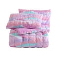 thumbnail image 5 of Staci Swirl Pink 4-Piece Soft Embellished Microfiber Comforter Set - Full, 5 of 6