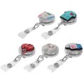 thumbnail image 3 of 5Pcs Pharmacy Badge Reels Holder Retractable ID Clips Name Tag Card Clips Nursing Badge Holder, 3 of 5