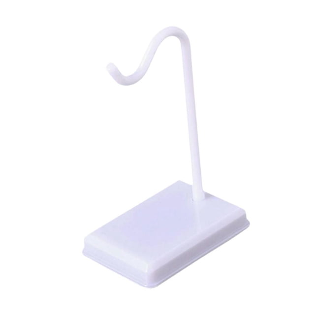 Expositor de joyas, organizador de joyas, tocador con base, soporte sencillo para collares Blanco