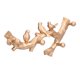 thumbnail image 5 of Gancho decorativo Ticfox diseño de pájaro dorado Pequeño, 5 of 13