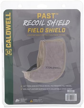 Caldwell Field Recoil Pad with Ambidextrous Design, Energy Absorption for Shooting, Clay Shooting, Target Practice