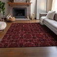 thumbnail image 6 of Addison Rugs Mayfield Washable Transitional Panel Burgundy Rectangle Rug, 10' x 14', 6 of 6
