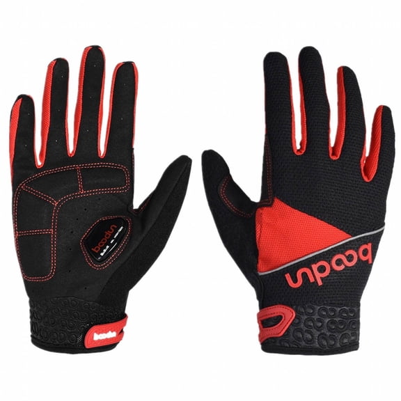 ACDANC 1Pairs Waterproof Gloves,Soft Palm Grip Bike Gloves,Cold Weather Comfort Running Gloves,XL,Red
