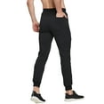 thumbnail image 5 of FEDTOSING Men's Gym Sweatpants Drawstring Black Running Joggers Trackpants with Zipper Pockets, 5 of 6