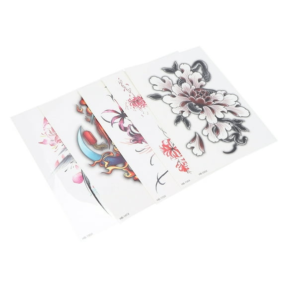 Set de Tatuajes Falsos, Calcomanías de Tatuajes temporales de 5.8 x 8.3in