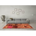 thumbnail image 3 of Ahgly Company Indoor Rectangle Patchwork Orange Transitional Area Rugs, 5' x 7', 3 of 4