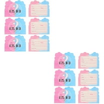 Masteelf 64 pcs  Baby Shower Gender Reveal Invitation Cards Baby Shower Party Invitations