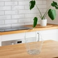 thumbnail image 3 of Metal John Egg Basket White, 3 of 3