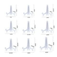 thumbnail image 3 of CSChome Hanging Plate Rack Weddings Home Decor 2/5/10Pcs Clear Plastic Plate Holders Triangular Structure Stable Support Foldable Display Stands, 3 of 6