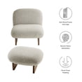 thumbnail image 2 of Loyal Accent Chair and Ottoman Set in River Rock Walnut, 2 of 10