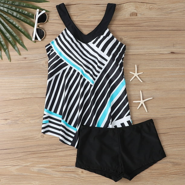 Plus size shop swimwear shorts tankini