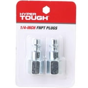 Hyper Tough 1/4-inch Air Industrial Steel FNPT Plug Set, Model 12-235-2HT, 2 Piece per Pack, 0.12lbs