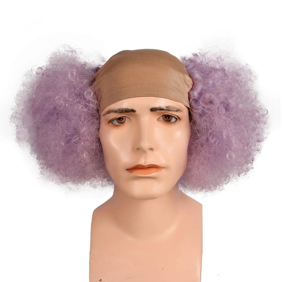 Men's Bald Curly Clown Wig