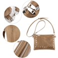 thumbnail image 5 of Sunyuer Punk Style Rivet Small Square Shoulder Bag - Crossbody Commuter Handbag with Dual Pockets, Portable and Stylish, 5 of 6