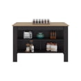 thumbnail image 4 of Cala Wide Kitchen Island with Spacious Prep Table Engineered Wood Multi-Color, 4 of 9