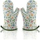 thumbnail image 1 of Guantes para horno, resistentes al calor, guantes para horno, guantes profesionales para horno, guantes aislantes para horno con forro grueso para barbacoa, microondas, cocina, 1 par Vhermosa, 1 of 7