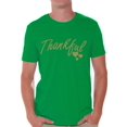 thumbnail image 1 of Awkward Styles Thankful Shirt Christmas T Shirt Holiday Top Thanksgiving Holiday Shirt Thankful Grateful Blessed Christmas Tshirts for Men Christian Holiday Tee Religious Gift Men's Thanksgiving Shirt, 1 of 4