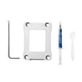 thumbnail image 4 of Piezas de contacto de la CPU, con placa posterior de soporte LGA17Xx-Bcf de aleación de aluminio térmica de 12,8 W para accesorios electrónicos LGA1700 de 12.ª Plata Yotijar Marco de corrección de flexión, 4 of 9
