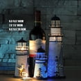 thumbnail image 1 of Final Clearance! New Colorful Led Metal Lighthouse Nautical Light Lamp Beach Desk Ornament Decor, 1 of 9
