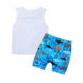 thumbnail image 2 of U·nikaka Toddler Baby Boy Clothes Sets 2Pcs Beach Summer Outfits with Tank Tops and Shorts, 2 of 8