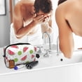 thumbnail image 5 of Goofa Watermelon And Kiwi Printed Toiletry Bag with Handle,Large Capacity Travel Makeup Cosmetic Bag for Women, Carry on Airport Airline Compliant Bag, 5 of 9