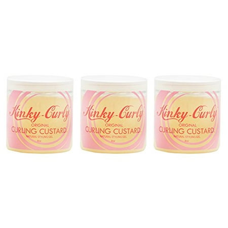 Kinky Curly Original Curling Custard Natural Styling Gel 8oz 