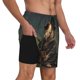 thumbnail image 2 of Balery Lotus Leaf Starry Sky Guinea Pig Bañador para hombre, shorts de playa de secado rápido con entrepierna y forro de compresión-Large, 2 of 6