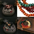 thumbnail image 3 of Pulsera Mala de Buda de 3 piezas de 8 mm con cuentas de madera, pulseras de oración hechas a mano con cuentas devotas., 3 of 7