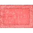thumbnail image 1 of Ahgly Company Machine Washable Indoor Rectangle Abstract Red Modern Area Rugs, 7' x 10', 1 of 4
