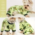thumbnail image 7 of Dog Pajamas for Small Dogs Boy Girl, Dog Clothes Tiny Chihuahua Yorkie All Season Shirt, Cute Puppy Outfit Pjs Jumpsuit Cat Onesie Apparel Pet Clothes,Avocado L, 7 of 7