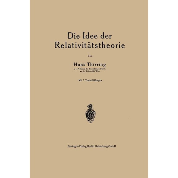 Die Idee Der RelativitÃ¤tstheorie, (Paperback)