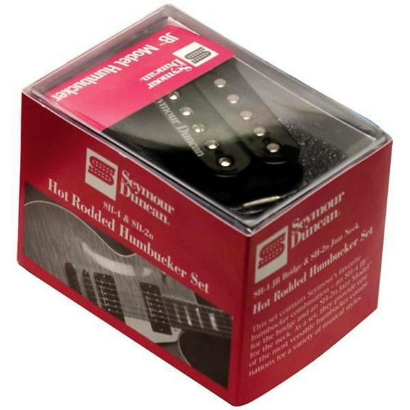 Seymour Duncan Hot Rodded SH-4/SH-2 Humbucker Pickup Set, Black Black