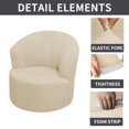 thumbnail image 5 of Swivel Barrel Chair Cover, Clearance! Mbxmh Stretch Armchair Slipcovers Round Club Chair Couch Cover Armchair Cover for Recliner Sofa Modern Swivel Chair Slipcover Barrel Armchairs Cover, 5 of 7