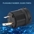 thumbnail image 3 of NEMa L5-30 125V 30a Twist Lock Plug, 3 Wire Electrical Plug Connector, 3-Prong Plug Twist Lock Electrical Plug, 3 of 9