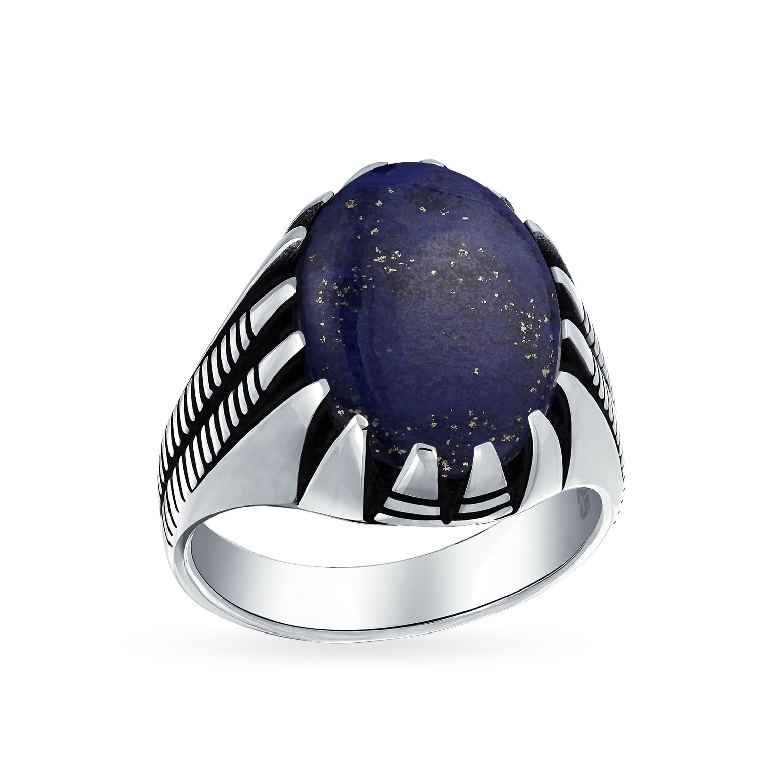Silver Pinky Ring for Men Oval Dainty Signet Ring Men Mens Lapis Lazuli Ring Mens Gemstone Ring Male Ring Silver 925 Lapis Lazuli Ring