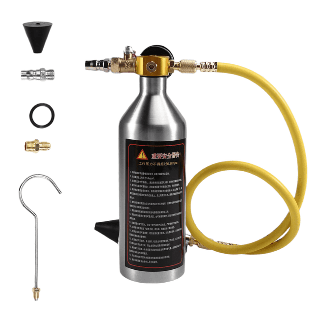 Air Conditioning Flushing Kit, Car Air Conditioning Pipe Cleaning Tool Set, Car Air Conditioning System Flushing Kit,1 x Air Conditioning Flushing Kit(No cleaning agent)