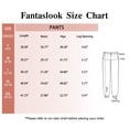 thumbnail image 6 of Fantaslook Scubaknit Pants for Women Elastic Waist Drawstring Tapered Lounge Pants with Pockets Casual Joggers, 6 of 8