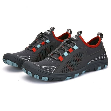

Toyella Men s And Women s Beach Lightweight Slip-on Hiking Shoes 2108 Dark Gray 42