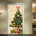 thumbnail image 6 of Christmas Tree Door stickers Decorations, Merry Christmas Xmas Wall Stickers Banners Photography Background Backdrop for Indoor Outdoor Decor,SP-F805,XL(47.5x215cmx2Pcs, 6 of 15