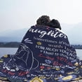 thumbnail image 5 of 50th Birthday Gifts for Women Men Blanket Decorations Happy 1972 50 Year Old Gift Wife Mom Husband Dad Cheers to Years Back in Flannel Throw Black 60''x50'', 5 of 5
