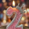 thumbnail image 6 of Numeral Birthday Candles, Cartoon Style Number Cake Toppers, Non-Toxic Wax, Decorative Birthday Party Favors for Toddler Boys Girls and Festive Celebrations, B, 6 of 6