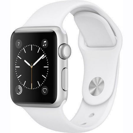 Refurbished Apple Watch Series 3 38mm GPS - Silver - White Sport Band