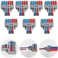 thumbnail image 1 of CTRICALVER terminal set, connector terminal set with lever, push cable connector, compact plug-in terminals, 7 pieces of 8-pole terminals, with assembly view (2 in 6), 1 of 4