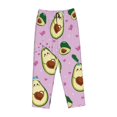 thumbnail image 4 of Disketp Different Avocados Print Women'S Comfy Pajama Pants Casual Drawstring Palazzo Lounge Wide Leg Pants, 4 of 9